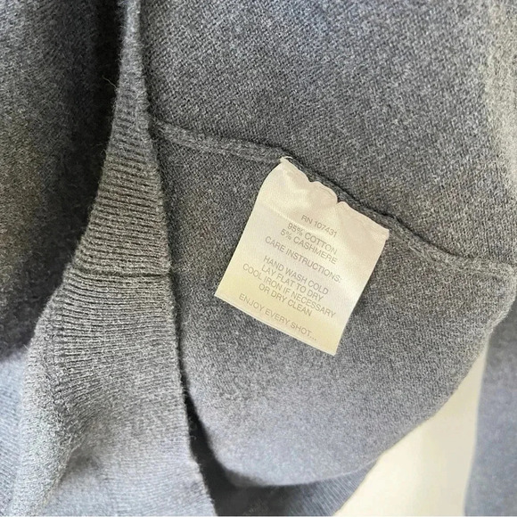 Linksoul Cotton Cashmere Quarter Zip Sweater Size Medium - Picture 5 of 6